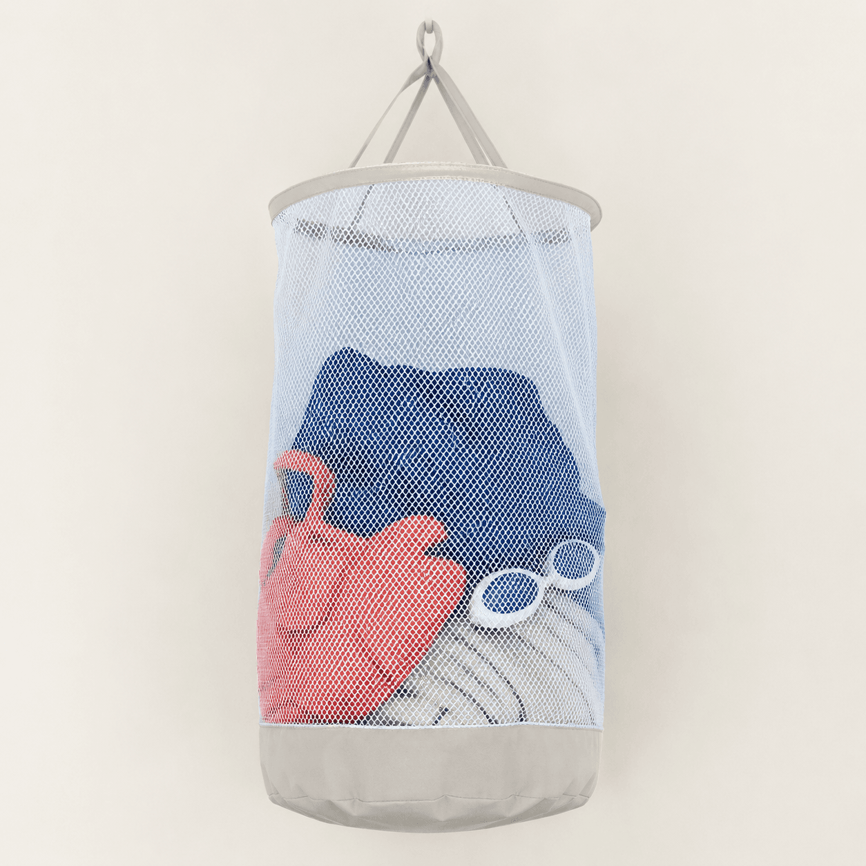 Mesh Drying Bag Large — Large hanging mesh bag that airs out a whole family's wet kit.