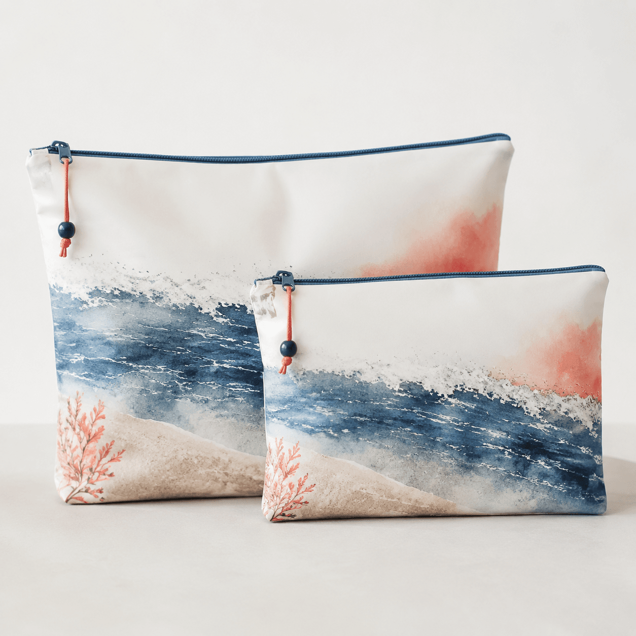 Wet Dry Bag Pair — Two zip pouches to keep damp swimwear away from dry clothes.